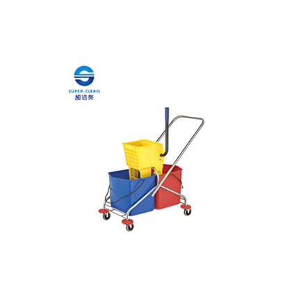 CHARIOT DOUBLE SEAU BASE PLASTIQUE ORIGINE